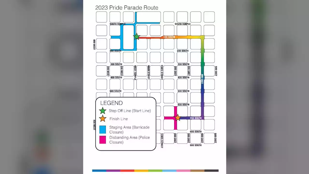 Road closures announced in Salt Lake City for Utah Pride Festival and Parade