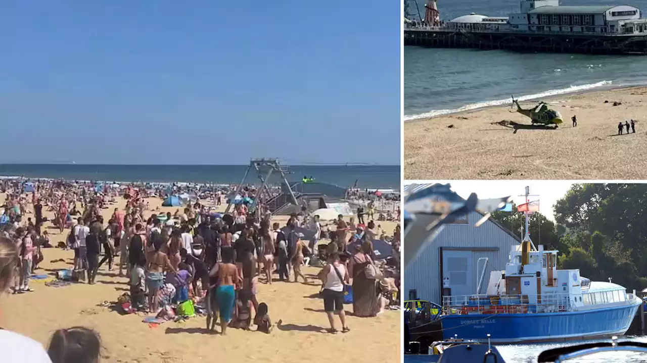 Mass brawl breaks out on Bournemouth beach day after teens drown