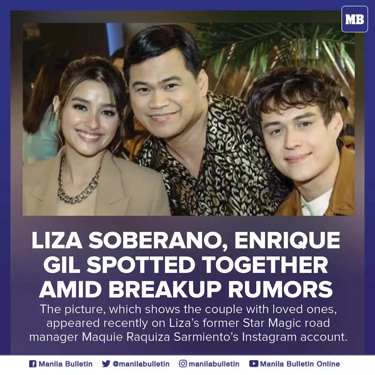 Liza Soberano, Enrique Gil Spotted Together Amid Breakup Rumors ...