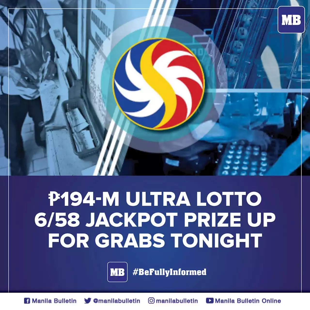 P194-M Ultra Lotto 6/58 jackpot prize up for grabs tonight