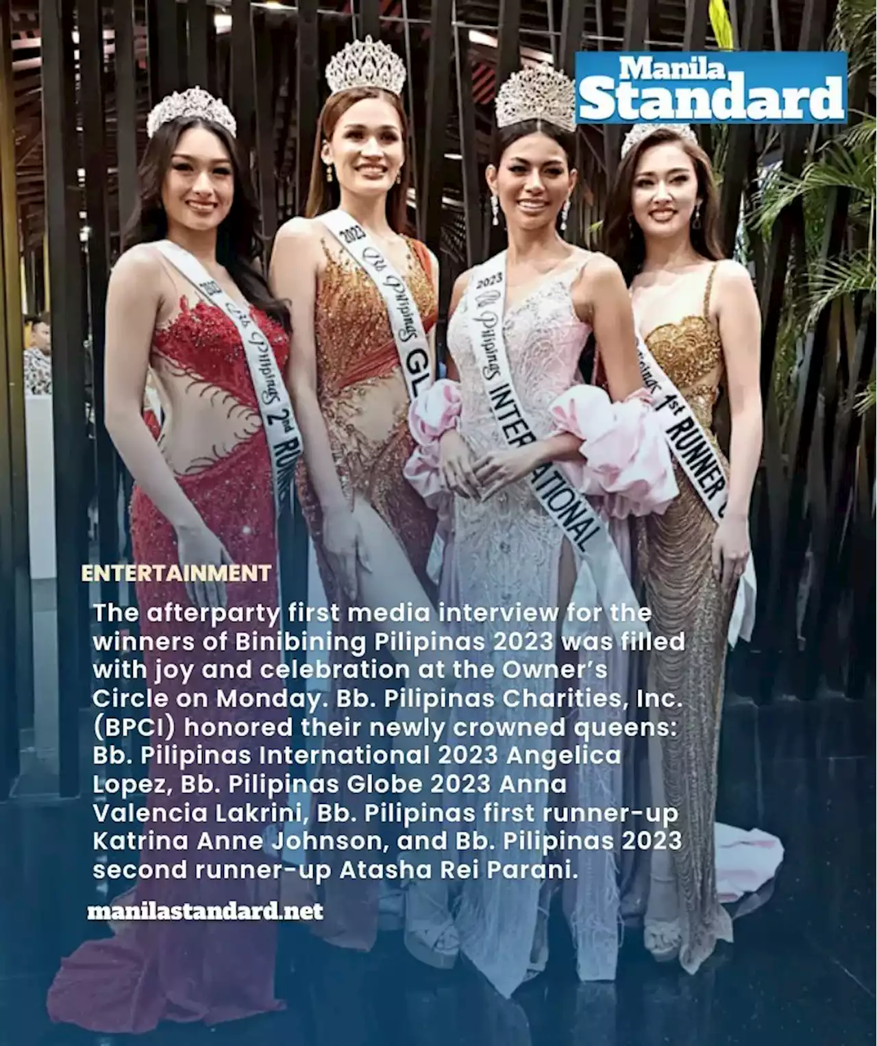 Cheers for the Binibining Pilipinas 2023 Queens