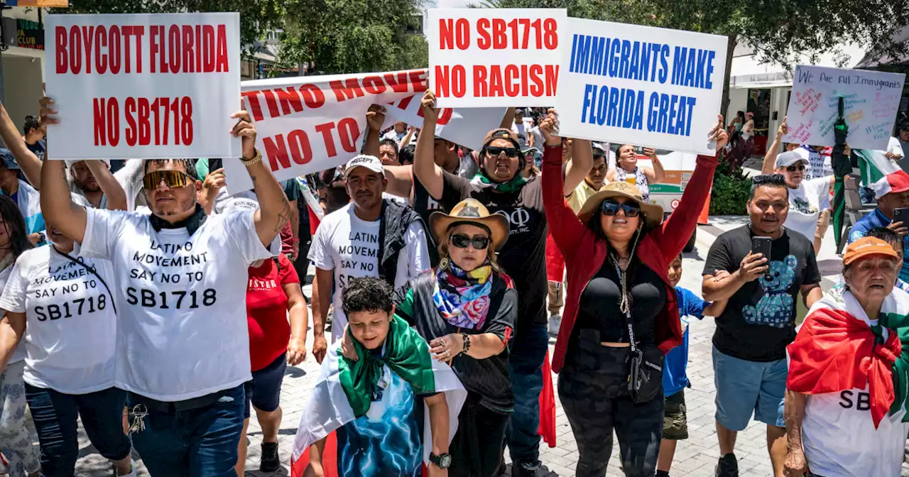 Work stoppages, rallies support ‘A Day without Immigrants’ in protest of DeSantis law