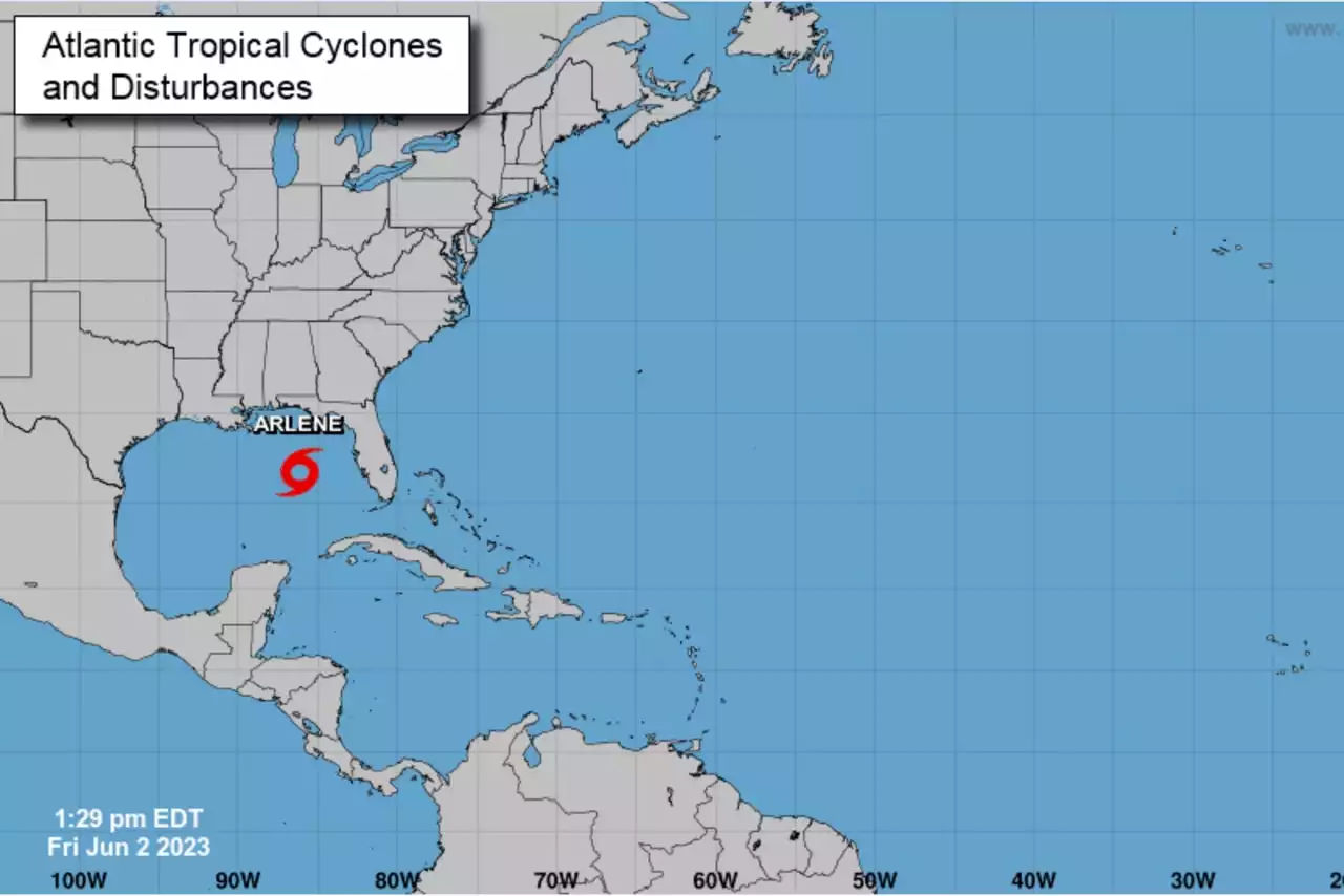 Tropical Storm Arlene becomes 1st named storm of 2023 hurricane season