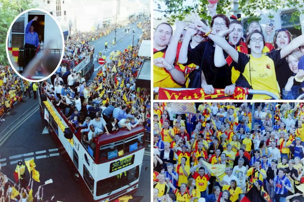 Are you in our gallery from Watford's promotion party in 1999?