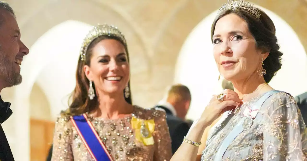 Kate Middleton dazzles in late Queen's earrings at wedding reception