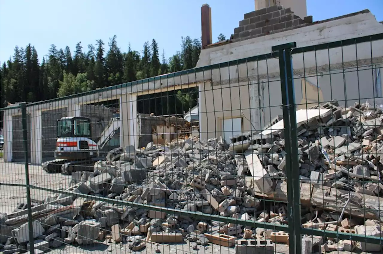 Demolition of Prince George’s Fire Hall No. 1 continues