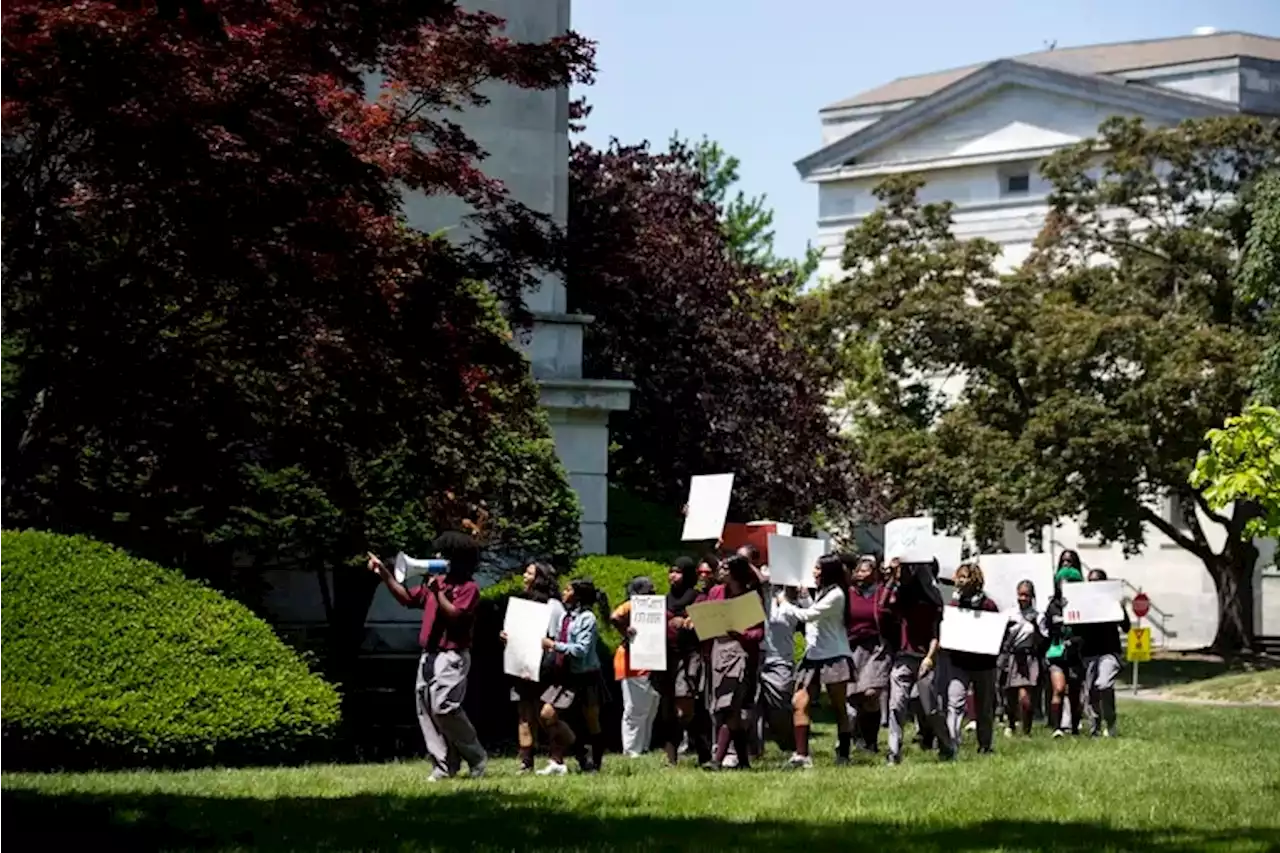 Girard College students walk out over canceled gun violence summit