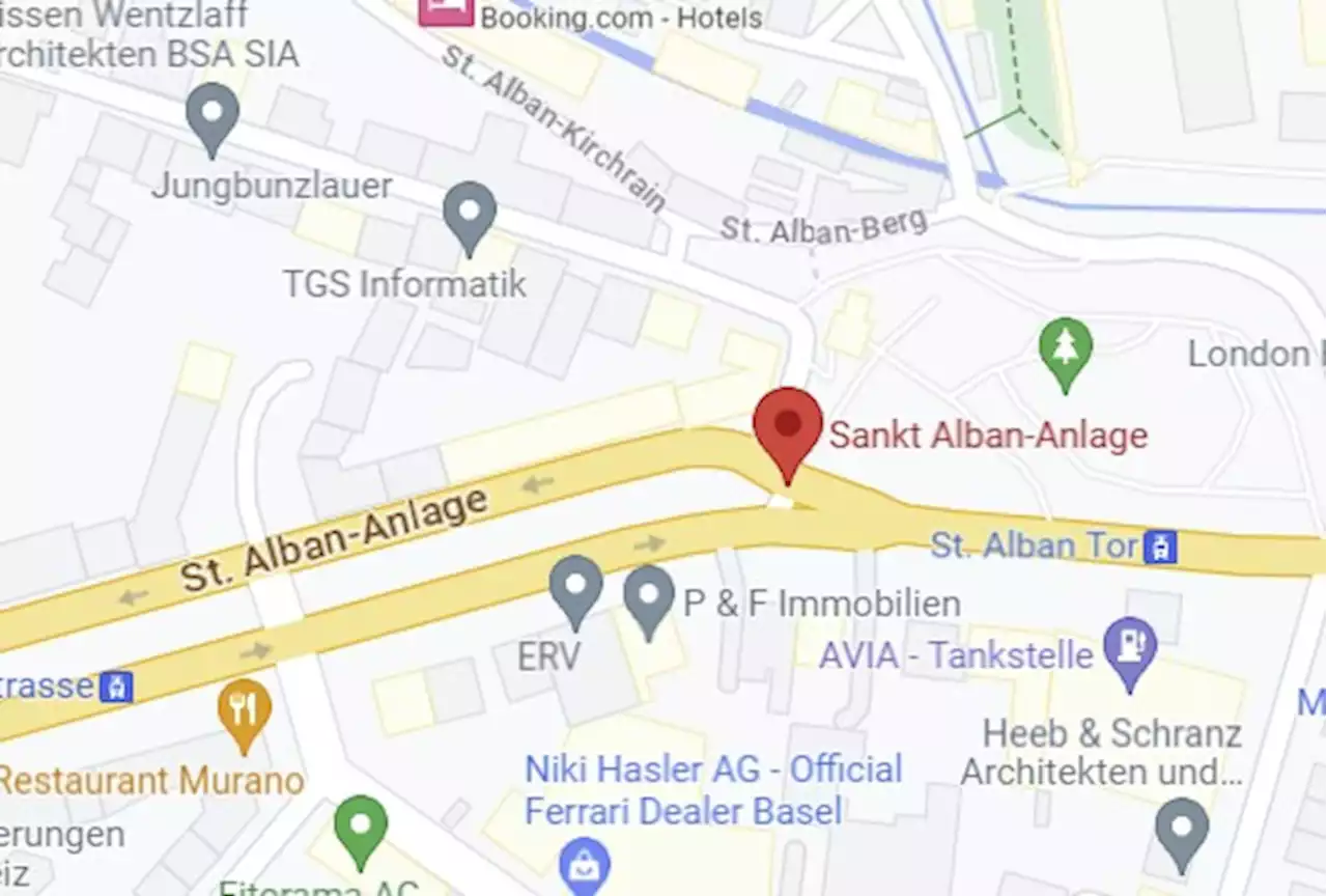 Basel BS: Durchfahrt St. Alban-Anlage in Richtung Breite während 3 Wochen gesperrt