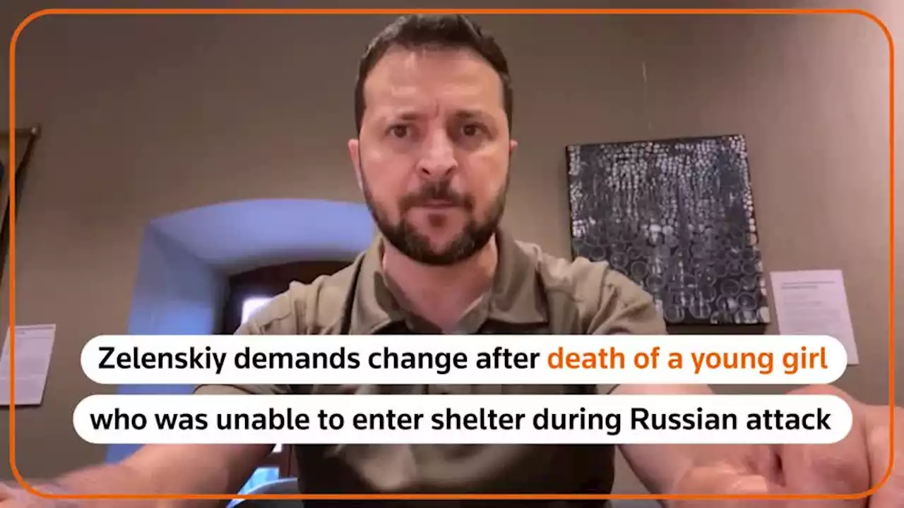 Girl unable to enter Kyiv shelter killed in Russia attack, Zelenskiy demands change