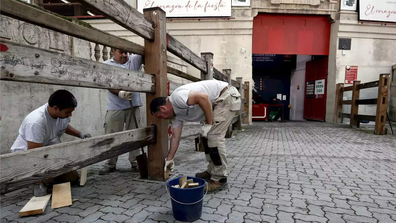 Sanfermines 2023: comienza la instalación del vallado