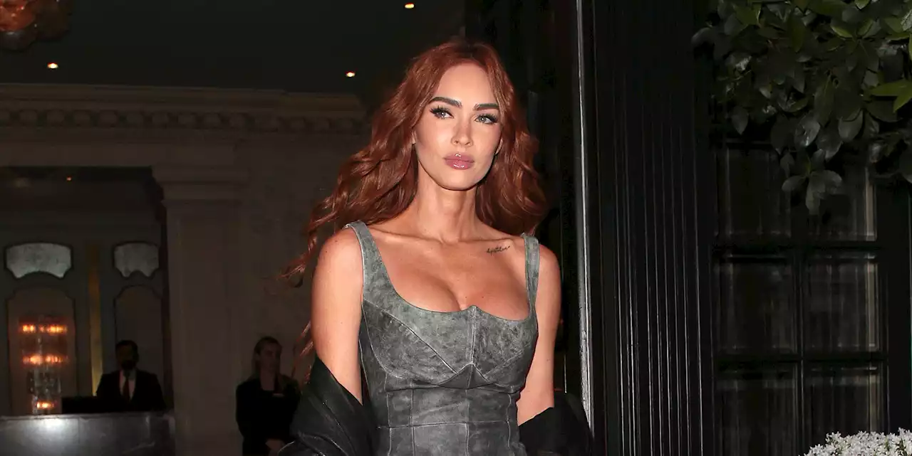 Megan Fox is a Rockstar GF in a Corset Mini Dress and Thigh-High Boots for a Rare Night Out with MGK