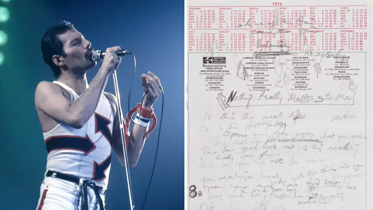 Queen's Bohemian Rhapsody: Alternative title for hit song revealed by unearthed Freddie Mercury handwritten drafts