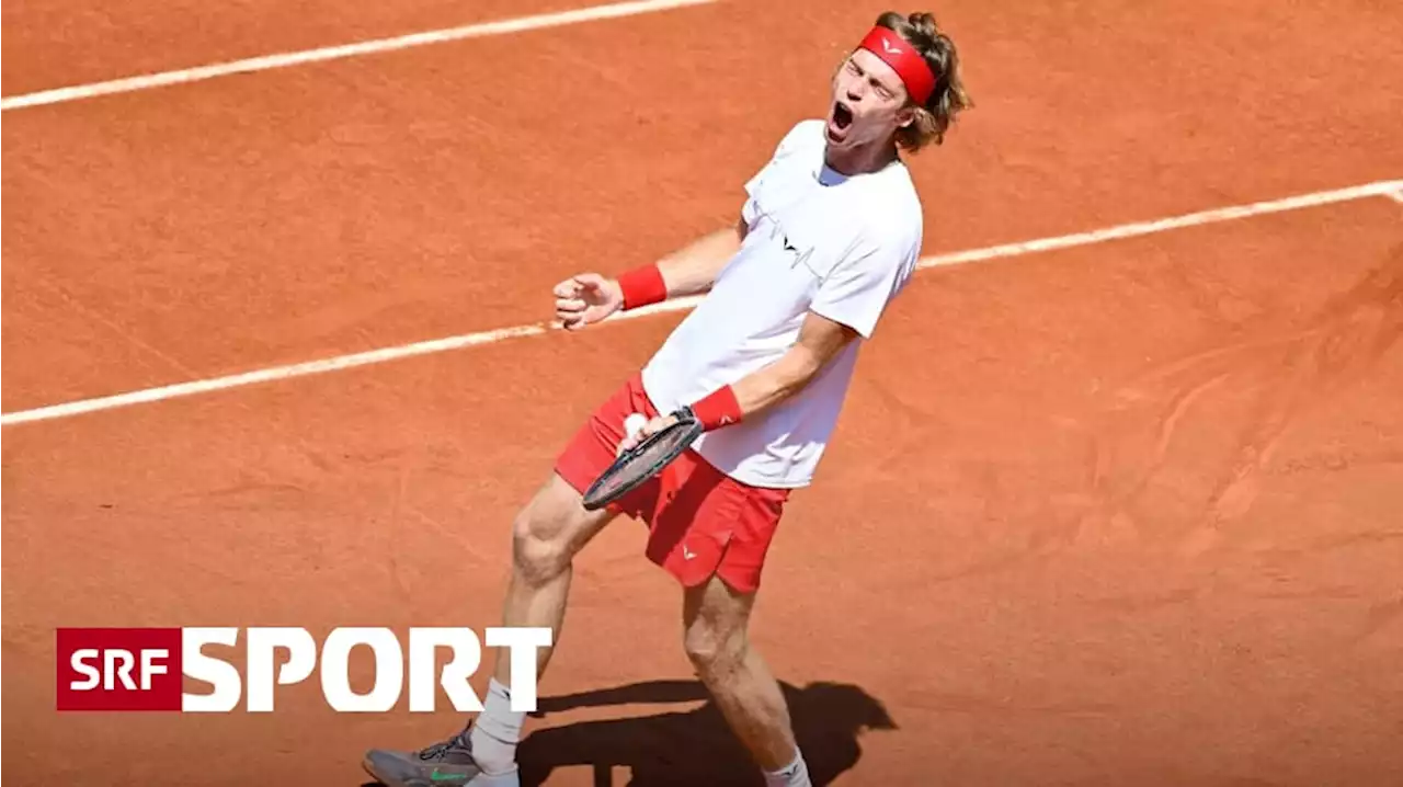 French Open: Round-up Männer - Weiterer russischer Topshot out: Rublew scheitert an Sonego