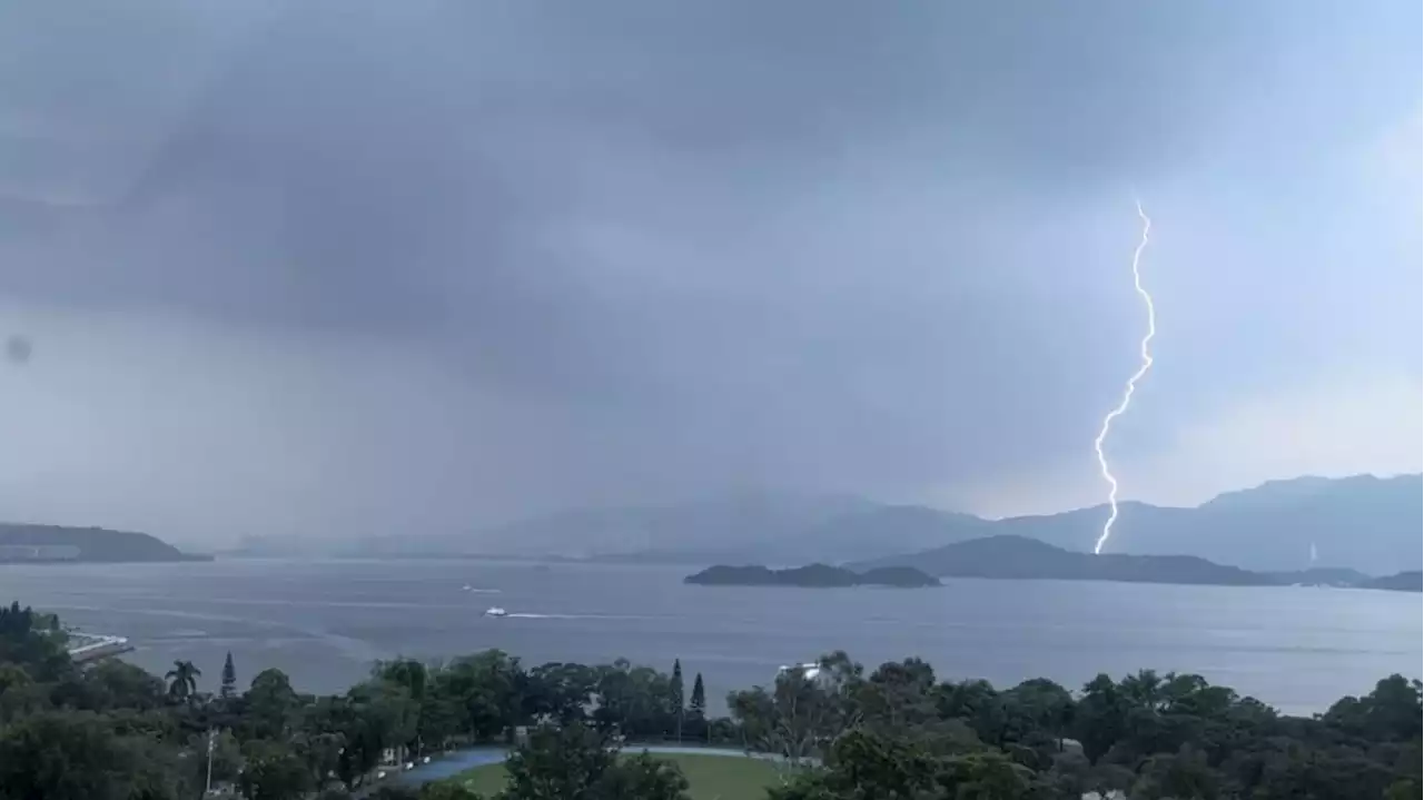 Hong Kong records more than 10,000 lightning strikes amid three-hour amber rainstorm alert