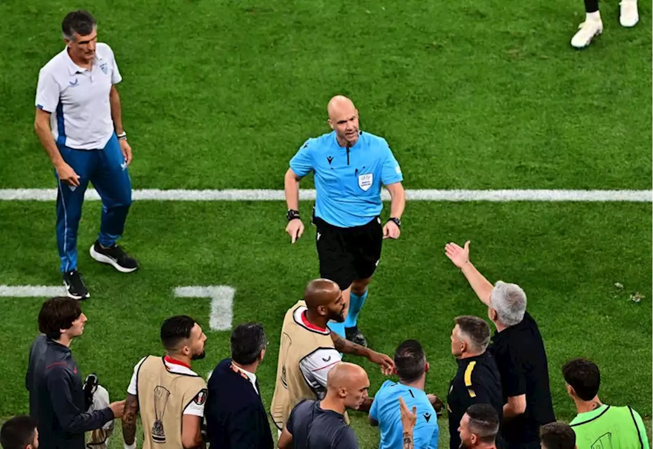 Soccer: Harassment of Europa League final referee Taylor condemned by PGMOL