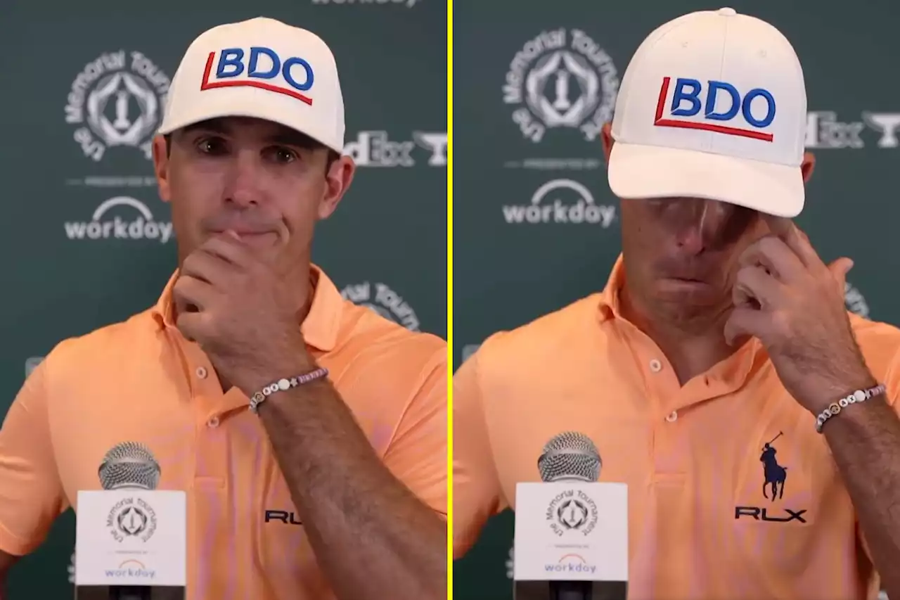 Tearful Horschel gives raw interview after 20-second silence at moving press conference