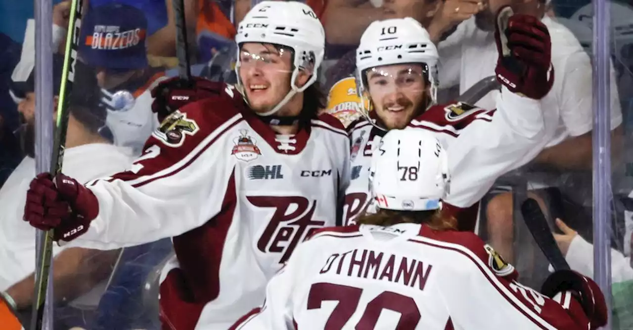 Avon's OT goal lifts Petes to win over Blazers, Memorial Cup semifinal berth | TSN