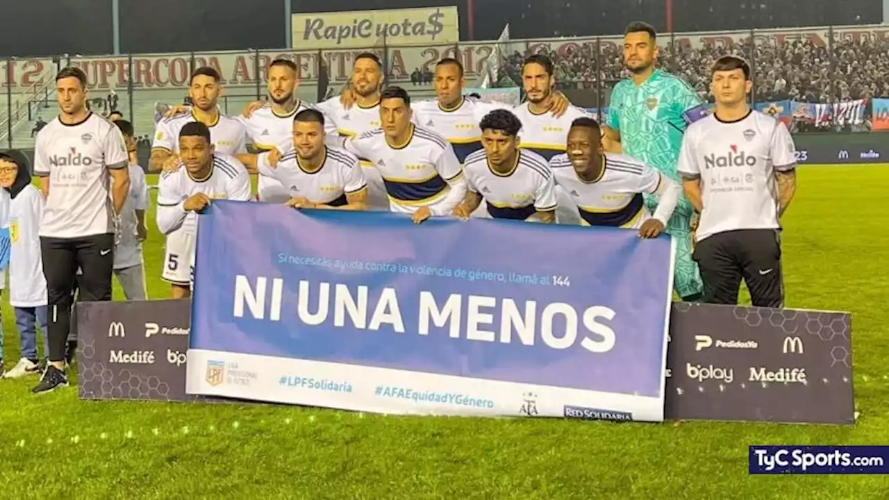 La BANDERA con la que posó Boca antes de la SENTENCIA de Villa - TyC Sports