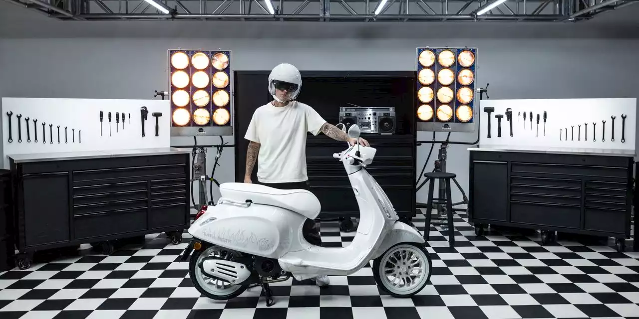 Justin Bieber x Vespa: A Scooter With Liberace Flair