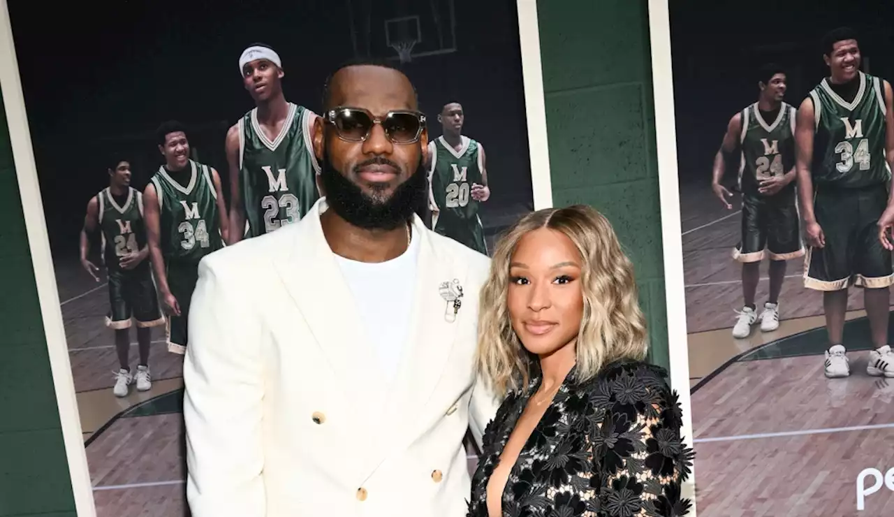 LeBron and Savannah James Suit Up in Contrasting Colors for ‘Shooting Stars’ Premiere