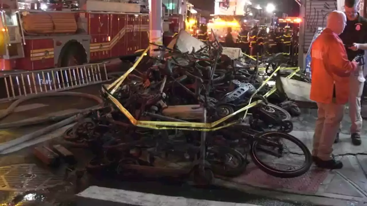 2 men, 2 women killed in fire at e-bike repair shop on Lower East Side