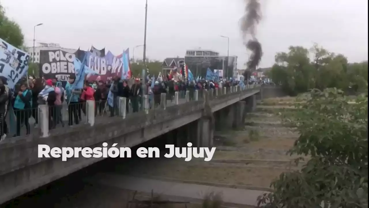 Cuatro horas de represión, decenas de heridos y numerosos detenidos en Jujuy