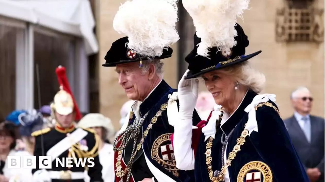 Royals at Windsor Castle for King Charles' first Order of the Garter service