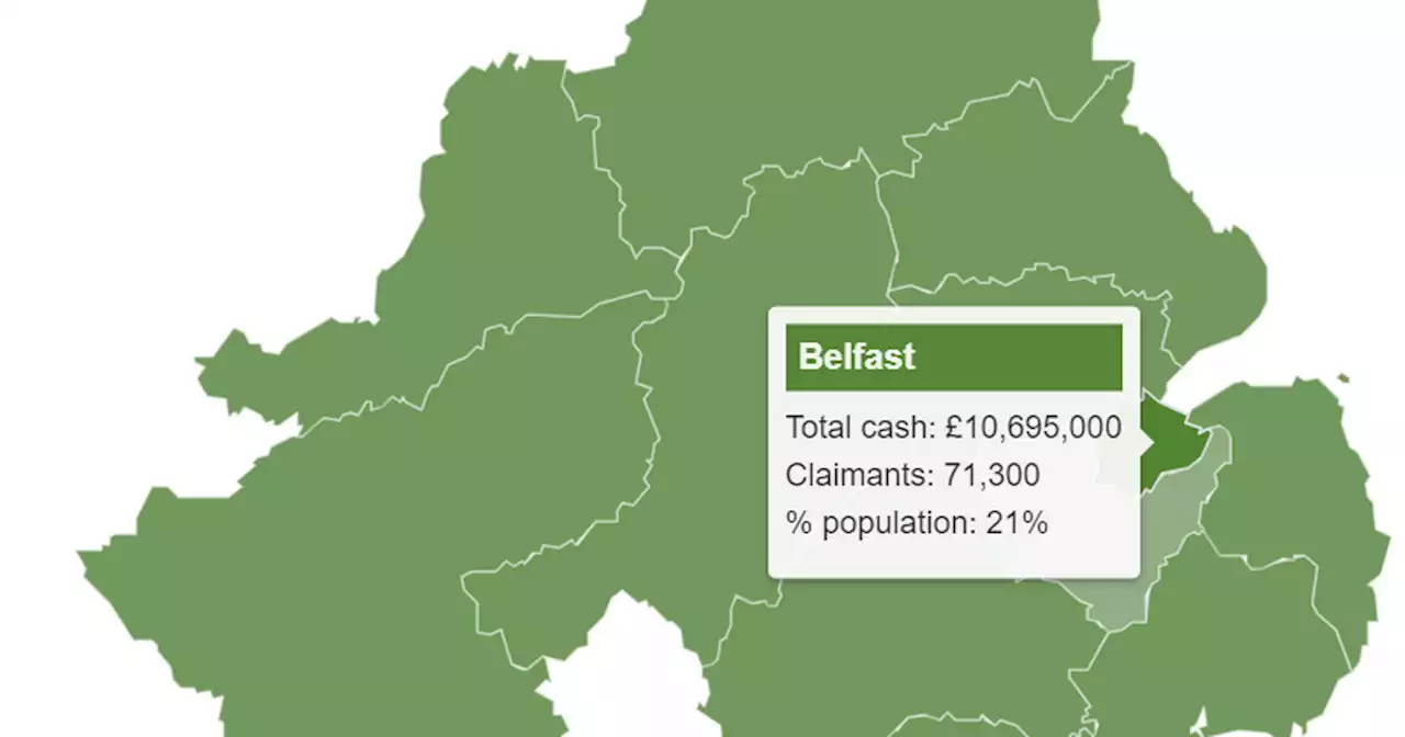 Areas of NI 300,000 cost of living disability payments will be made