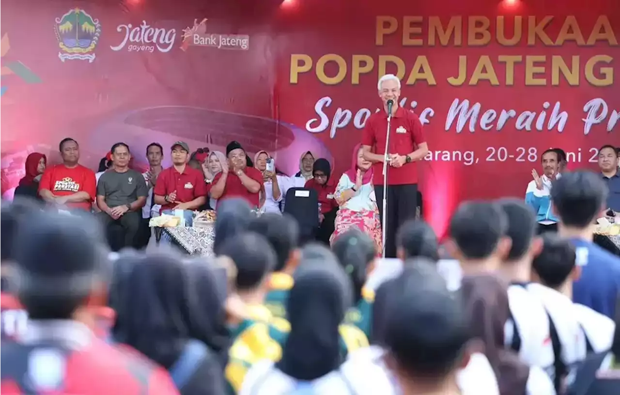 Buka POPDA Jateng 2023, Ganjar Puji Perjuangan Timnas dan Atlet Nur Azizah