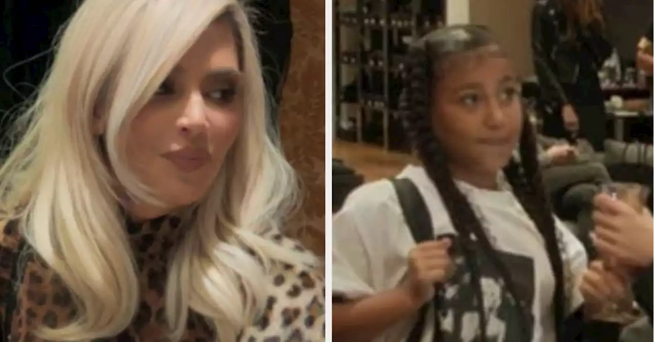 Fans Think Kim’s Seriously Shady Side-Eye Was Actually Aimed At North Trying To Sneak A Sip Of Alcohol From Khloé