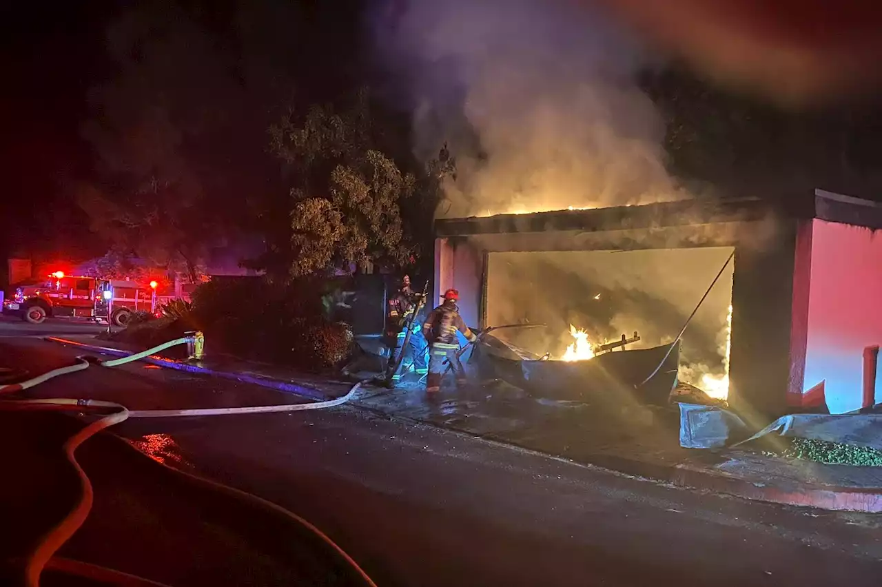 Fire damages detached garage in SLO