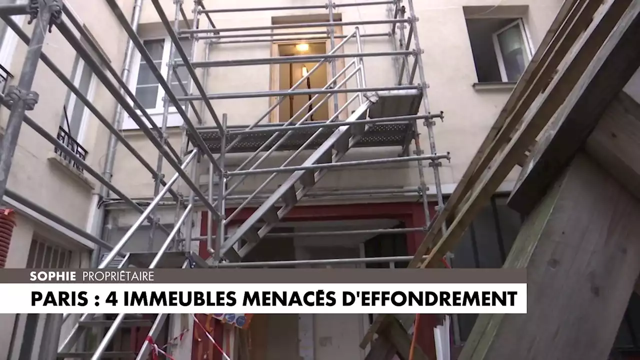 Paris : quatre immeubles menacent de s'effondrer, les habitants ont 48 heures pour quitter les lieux