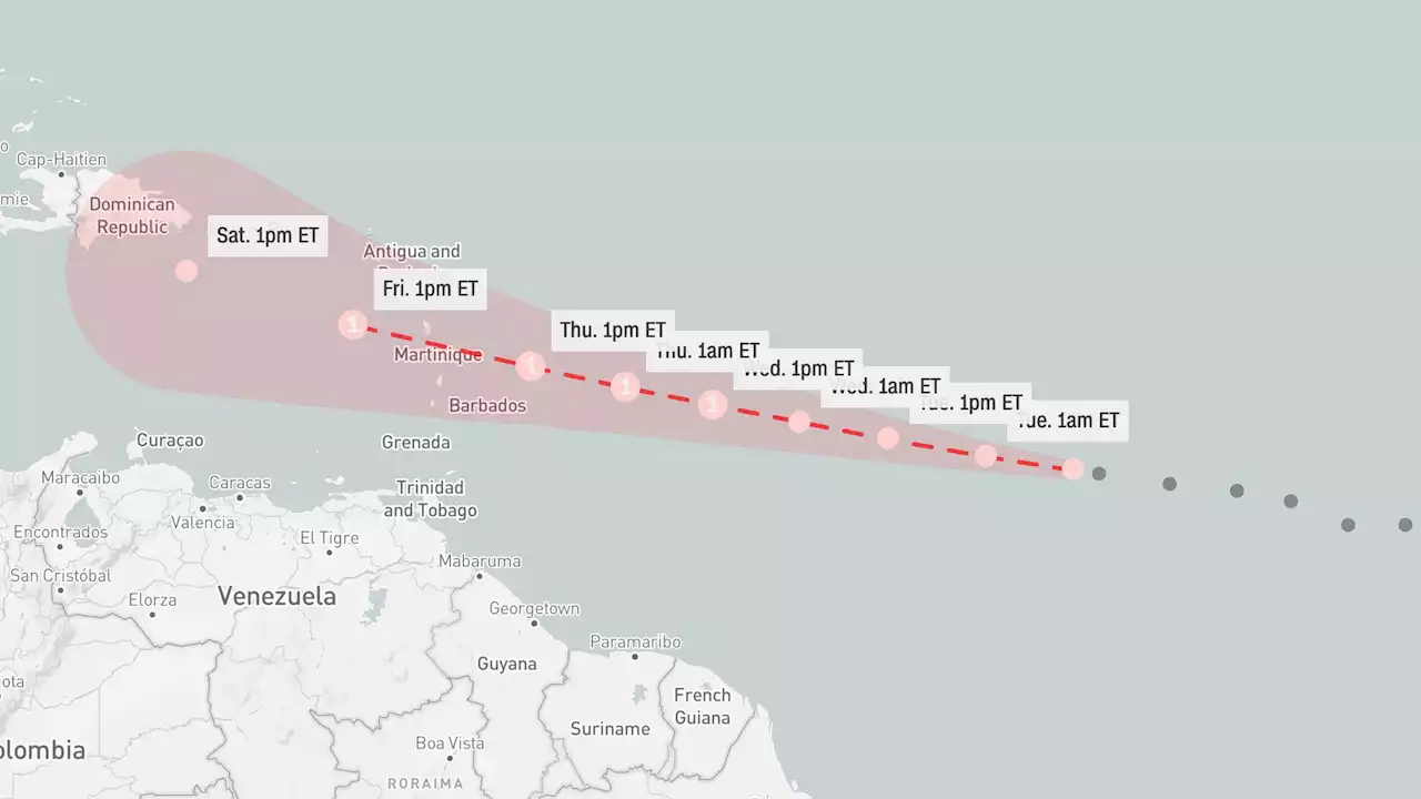 Se forma la tormenta tropical Bret en el Atlántico y se espera que se convierta en huracán este miércoles