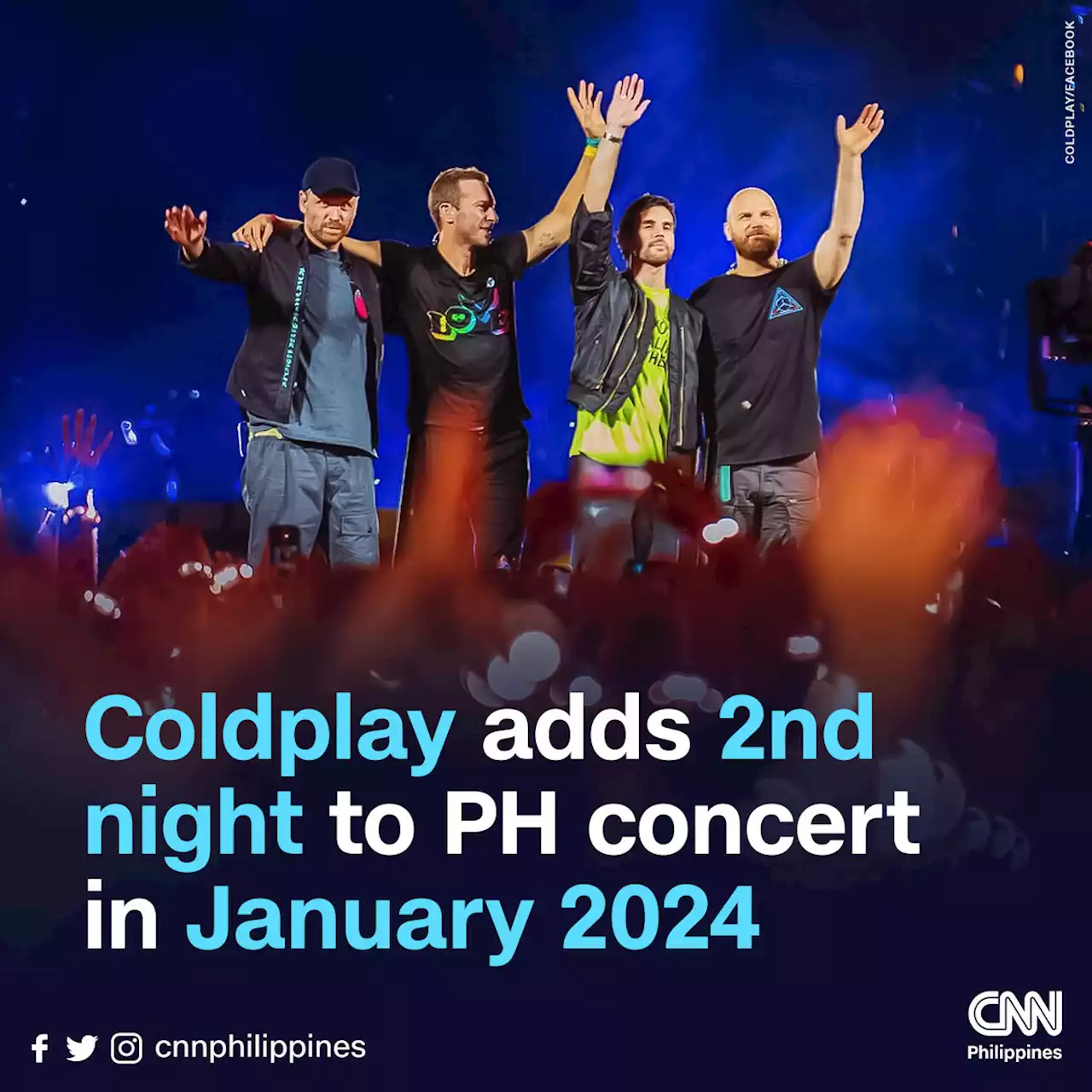 Coldplay adds 2nd night to PH concert in January 2024