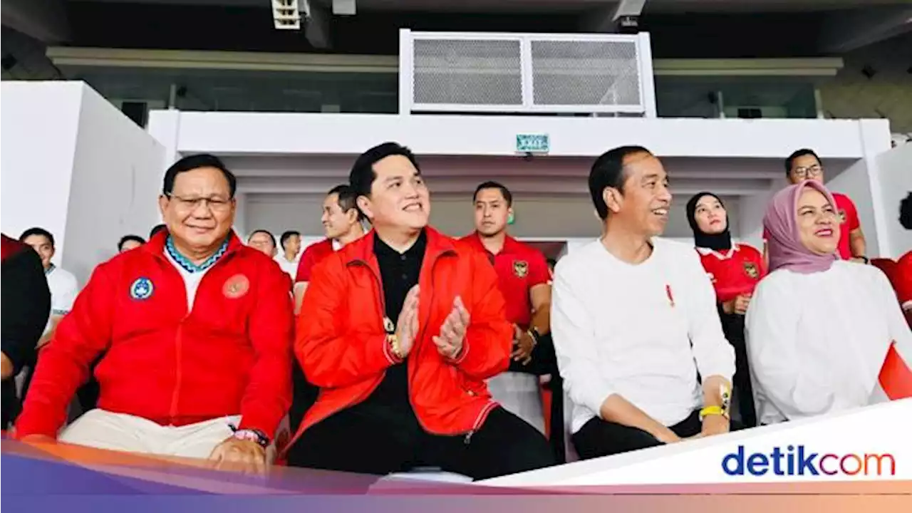 Kata Gerindra soal Momen Akrab Jokowi, Prabowo dan Erick Thohir di GBK