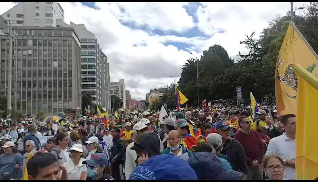 Evite el trancón: por aquí van marchas antipetro en Bogotá