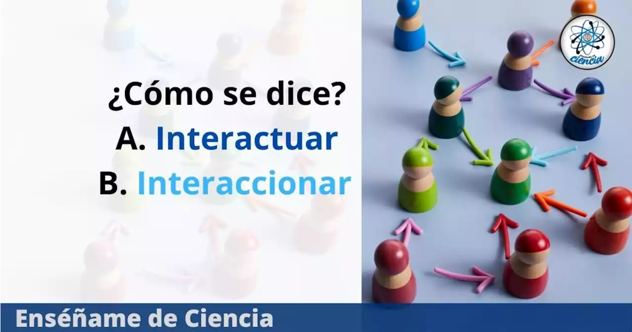 ¿Se dice «interactuar» o «interaccionar»? Resuelve esta duda de la RAE