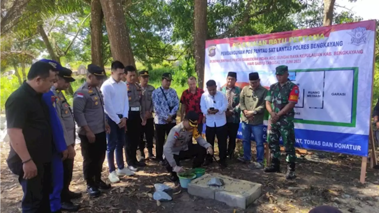 Bangun Pos Pantau, Kapolres Bengkayang Berharap Mampu Tekan Angka Lakalantas