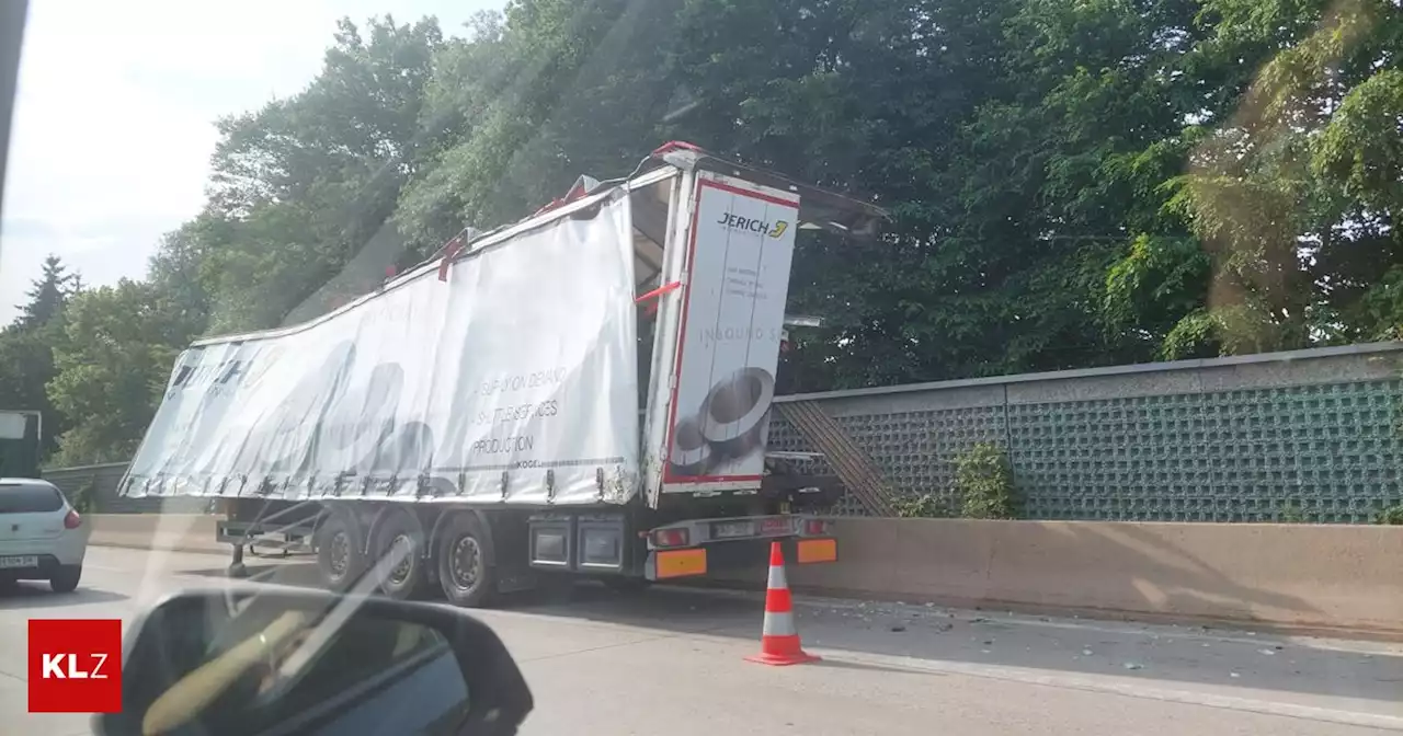 Bei Gleisdorf West - Unfall mit zwei Lkw auf der Südautobahn: Fahrspur kurzzeitig gesperrt