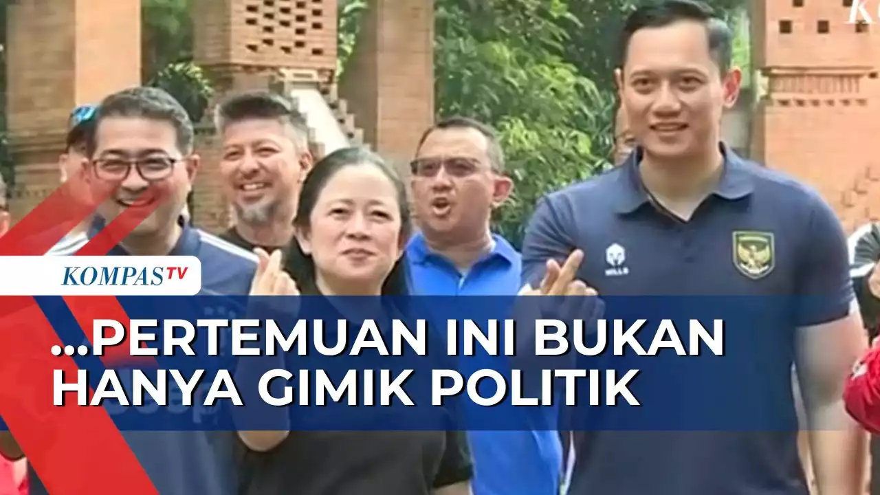 Olahraga Bersama Puan Maharani, AHY: Pertemuan Ini Bukan Hanya Gimik Politik