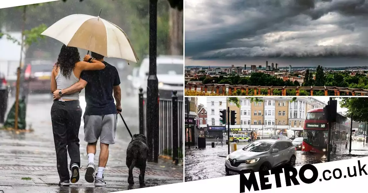 Met Office extends yellow thunderstorm warning after UK lashed with flooding