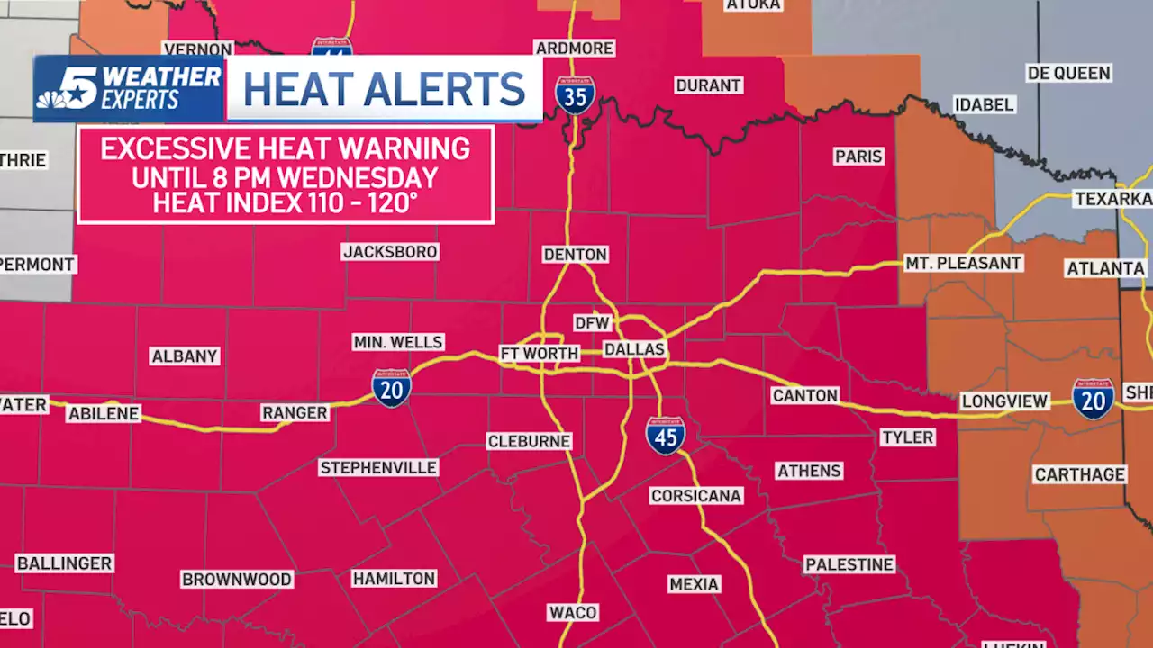 Sweltering heat index could reach 120°, Excessive Heat Warning issued