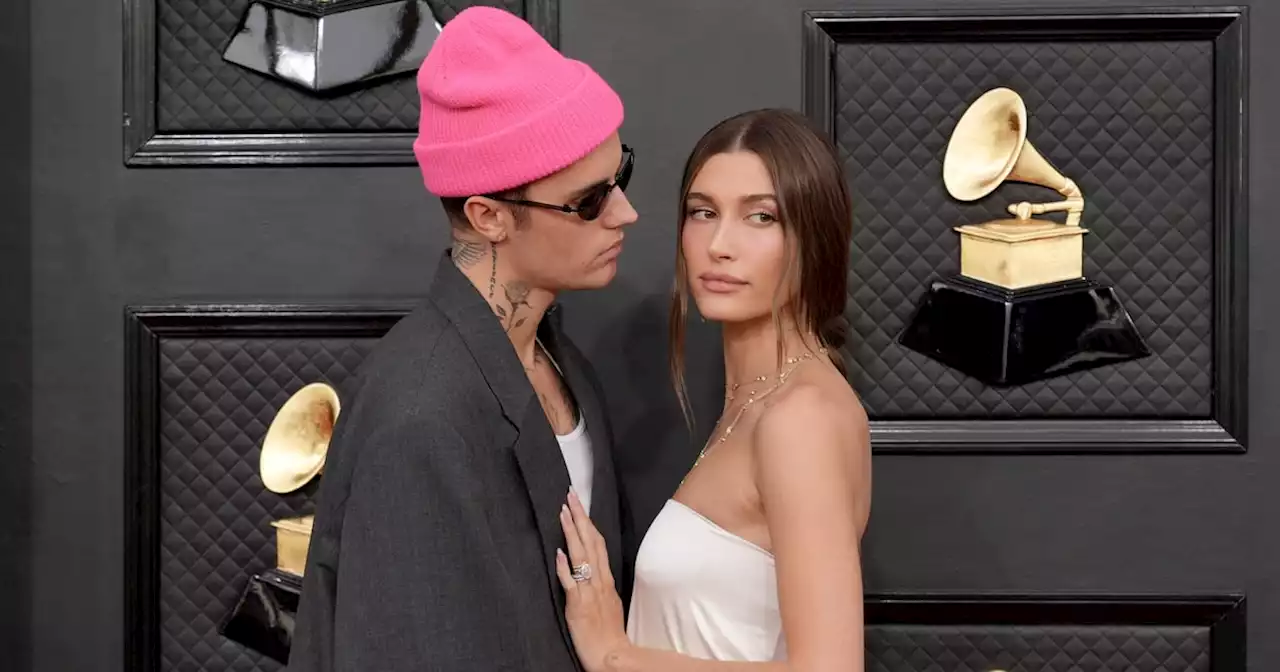 Hailey Bieber's Plunging, Barbiecore-Pink Dress Is the Perfect Date-Night Look