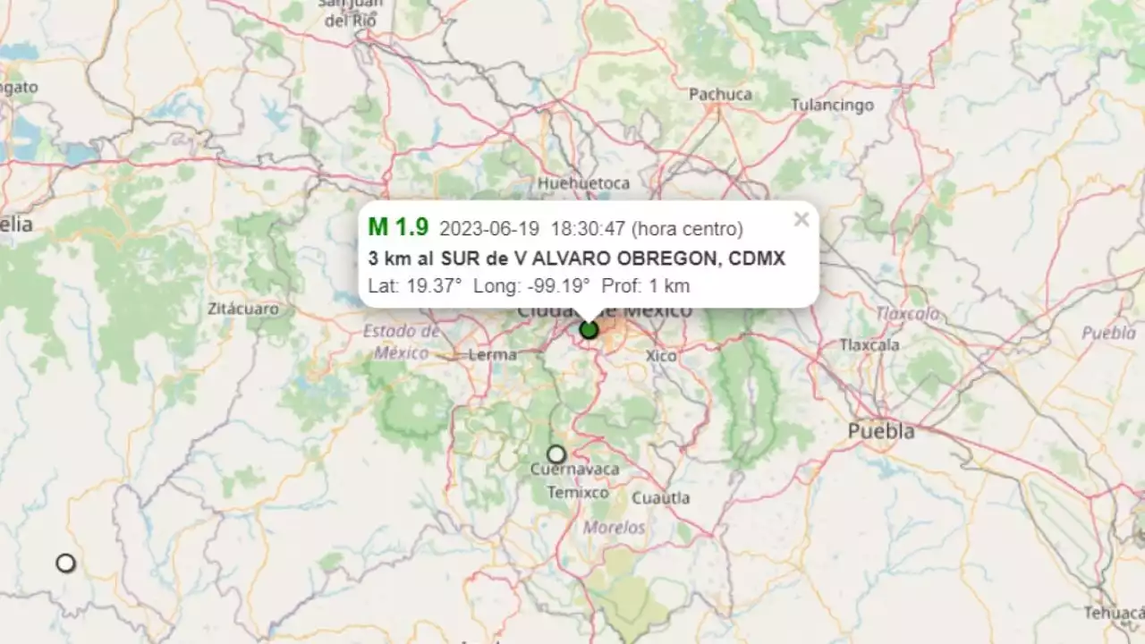 Microsismo en Álvaro Obregón en CDMX; ¿por qué no sonó la alerta?