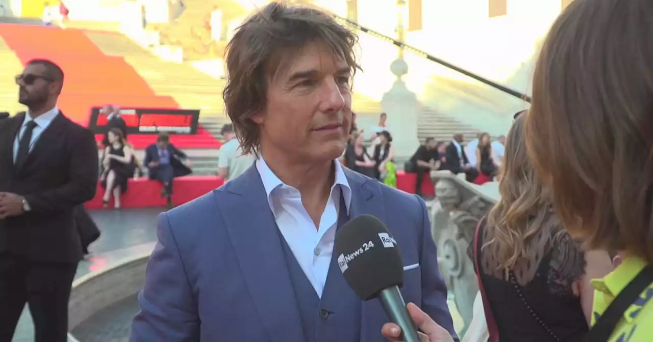 Tom Cruise in piazza di Spagna: 'È stato bellissimo girare qui'