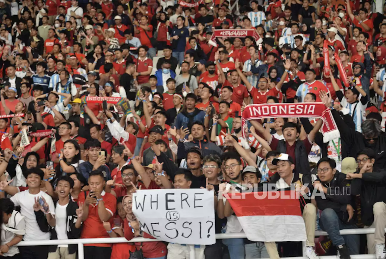 Laga Indonesia Vs Argentina Hasilkan Perputaran Uang Hampir Rp 1 Triliun |Republika Online