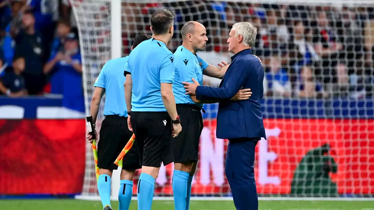 France-Grèce: Deschamps ironise sur l’arbitrage de Mateu Lahoz pour sa dernière