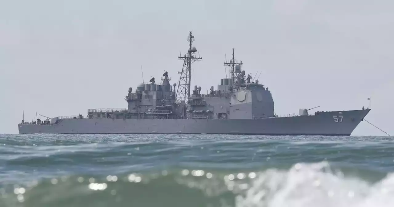 Navy cruiser Lake Champlain, a familiar sight in San Diego for decades, moves closer to decommissioning