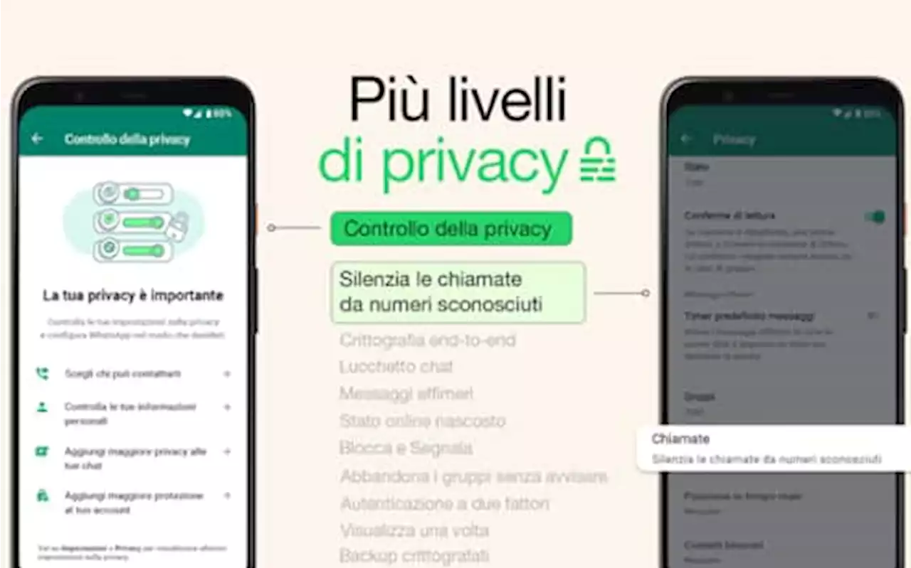 WhatsApp, aggiornamento con nuove funzioni per la privacy