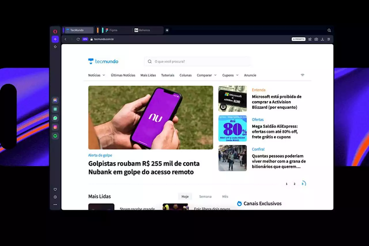 Opera One: navegador com ChatGPT está disponível para download grátis